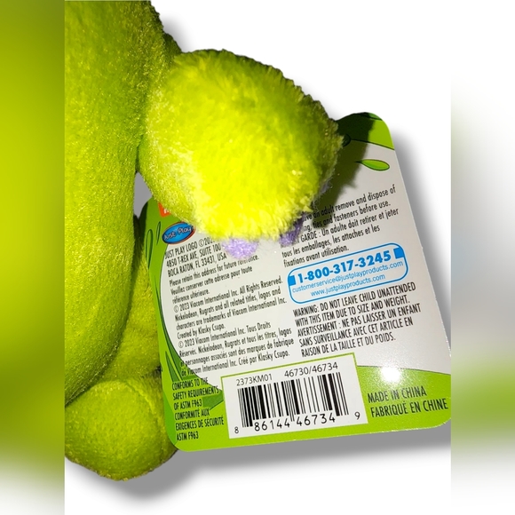 Nickelodeon Rugrats Reptar Plush - Picture 5 of 10